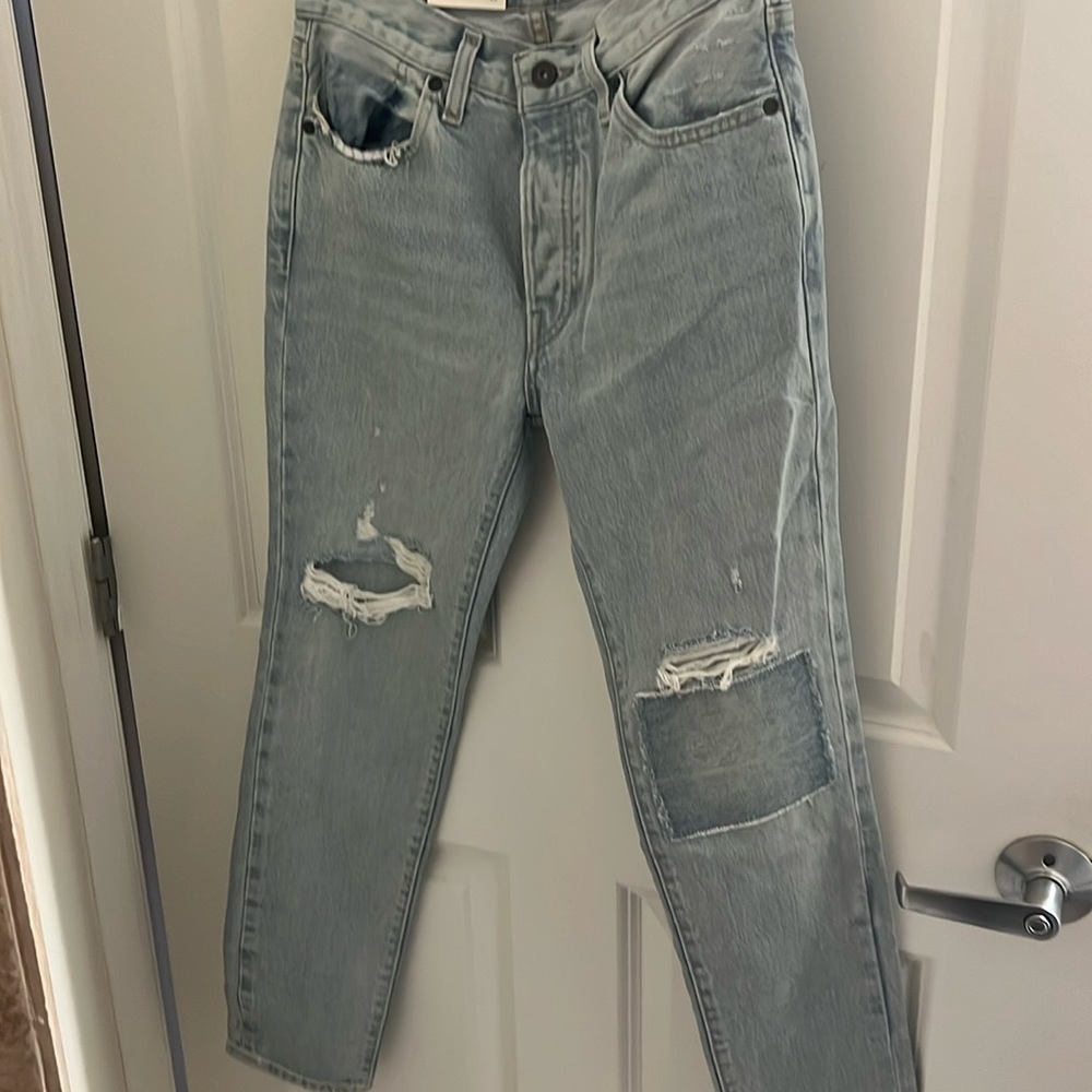 Levi’s made and crafted twig, high slim, ripped jeans
